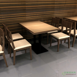 中餐厅实木餐桌椅